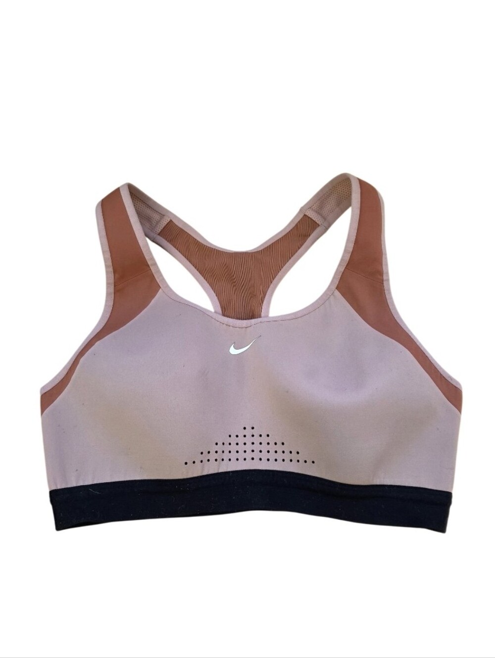 Nike MOTION ADAPT HIGH SUPPORT TRAINING Sports Bra Pink Mauve Size Small